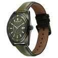 Titan Tonneau Analog with Date and Green Dial Green Leather Strap Watch for Men - image number 4