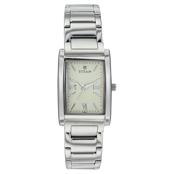 Titan Quartz Analog Off White Dial Watch for Women - image number 0