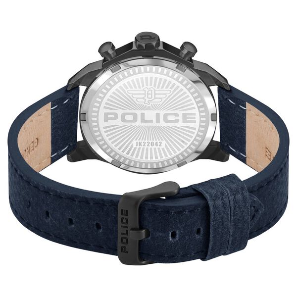 Police Silver Dial Black Strap Multifunction Watch for Men - image number 2