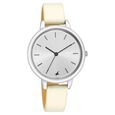 Fastrack Glitch Quartz Analog Black Dial Leather Strap Watch for Girls