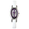Fastrack Quartz Analog Silver Dial Leather Strap Watch for Girls