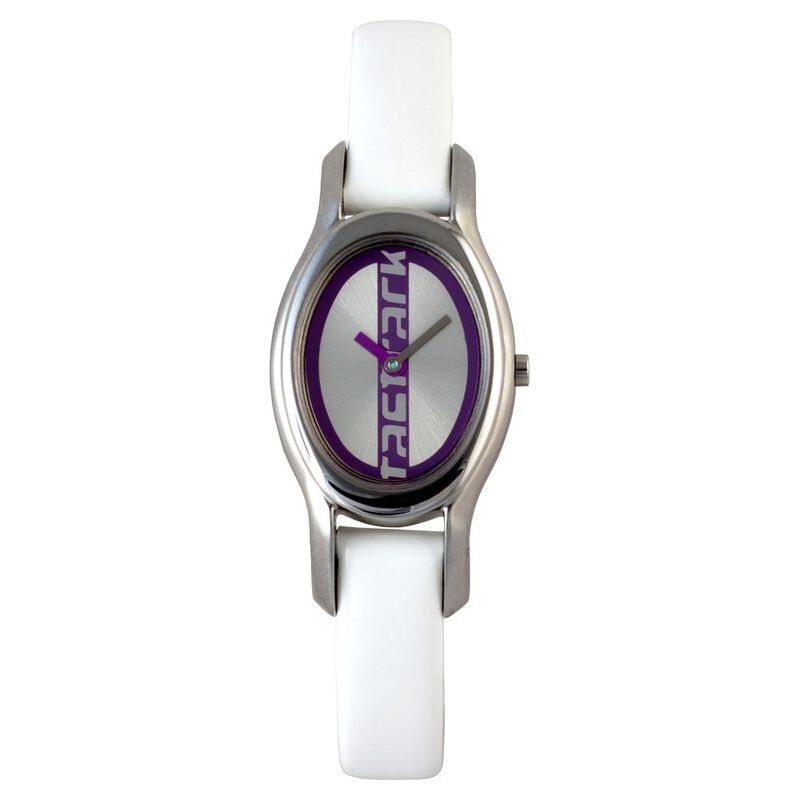 Fastrack Quartz Analog Black Dial Leather Strap Watch for Girls