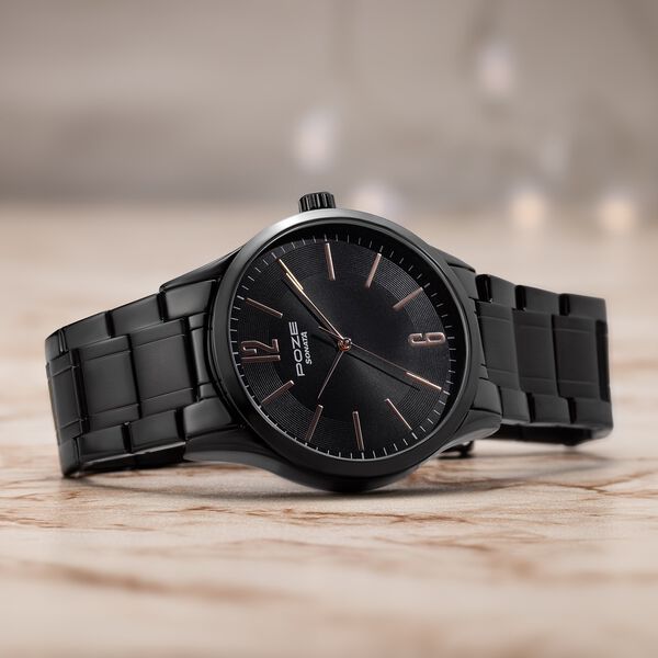 Sonata Poze Quartz Analog Black Dial Metal Strap Watch for Men - image number 0