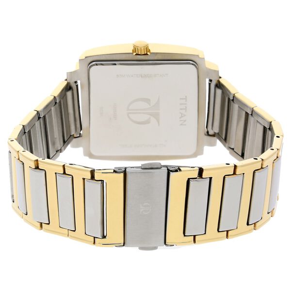 Titan Quartz Analog with Day and Date Silver Dial Stainless Steel Strap Watch for Men - image number 3