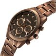 Sonata Multifunction Brown Dial Brown Metal Strap Watch For Men - image number 4