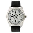 Fastrack Quartz Analog Silver Dial Leather Strap Watch for Guys