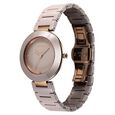 Titan Purple Ceramics Quartz Analog Brown Dial Ceramic Strap Watch for Women - image number 2