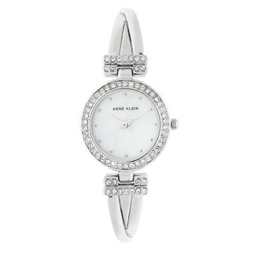 Anne Klein Quartz Analog White Dial Metal Strap Watch for Women