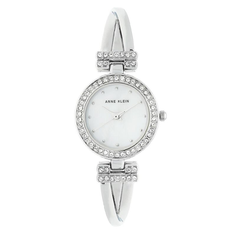Anne Klein Quartz Analog White Dial Metal Strap Watch for Women