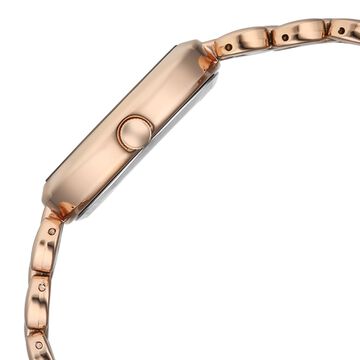 Vyb Enigma By Fastrack Quartz Analog Rose Gold Dial Rose Gold Metal Strap Watch For Girls