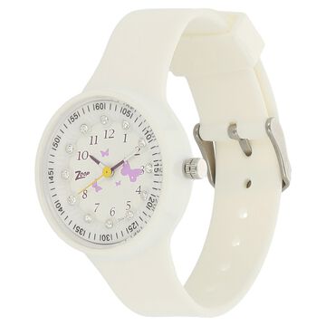 Zoop By Titan Quartz Analog White Dial PU Strap Watch for Kids