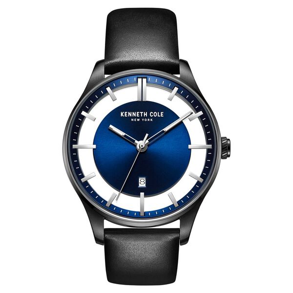 Kenneth Cole Quartz Analog Blue Dial Metal Strap Watch for Men - image number 4