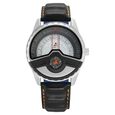 Fastrack Space Rover Quartz Analog Grey Dial Leather Strap Watch for Guys - image number 1