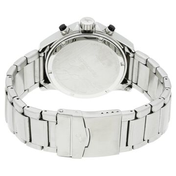 Fastrack Big Time Quartz Chronograph Black Dial Stainless Steel Strap Watch for Guys