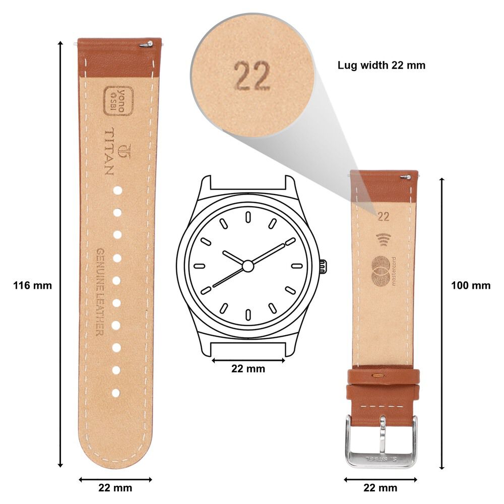 Buy Online Titan Pay India s First Payment Strap 22mm