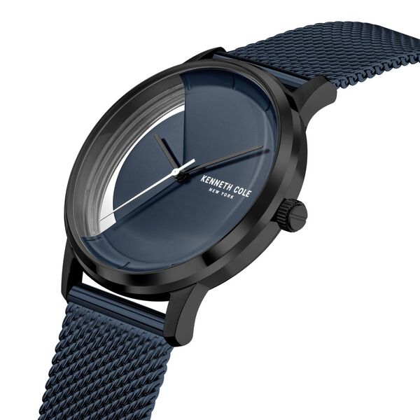 Kenneth Cole Quartz Analog Blue Dial Stainless Steel Strap Watch for Men - image number 1