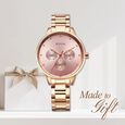 Titan Purple Razzle Dazzle Quartz Analog with Day and Date Pink Dial Rose Gold Stainless Steel Strap Watch For Women - image number 0