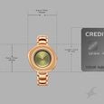 Fastrack Analog Green Dial Women's Watch with Rose Gold Metal Bracelet - image number 3
