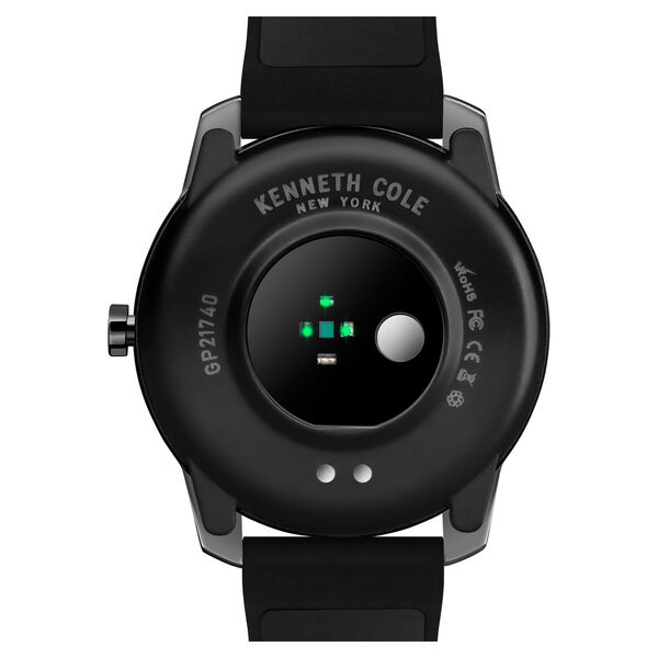 Kenneth Cole Smart Black Dial Silicone Strap Unisex Watch With Black Strap - image number 5