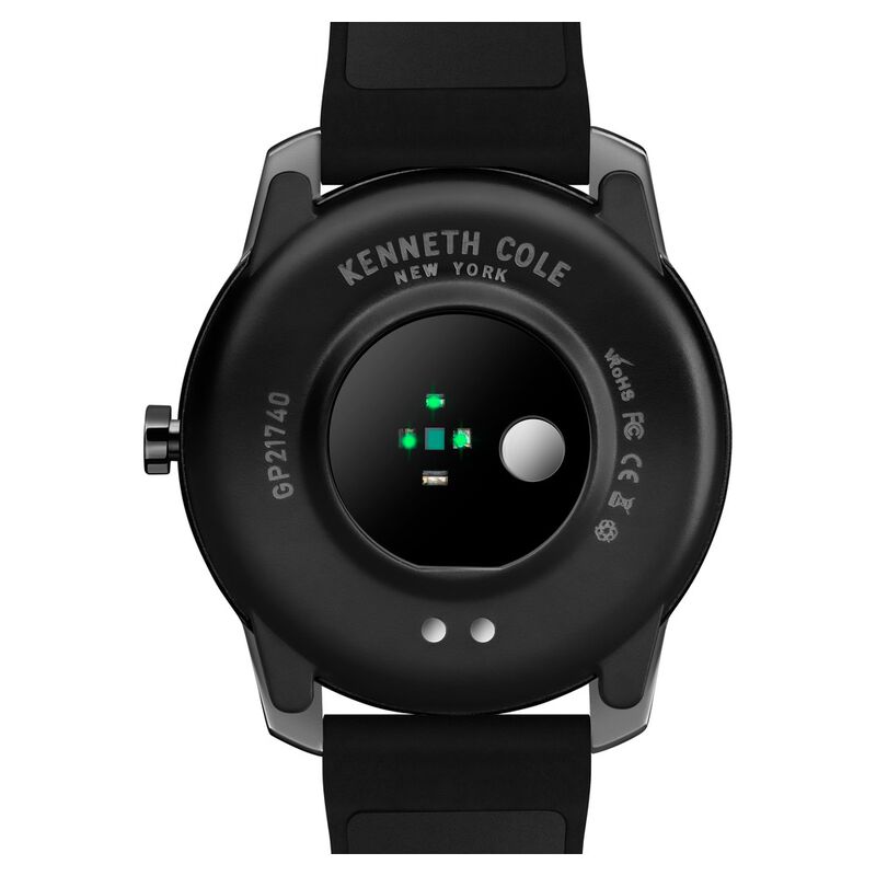 Kenneth Cole Smart Black Dial Silicone Strap Unisex Watch - image number 5