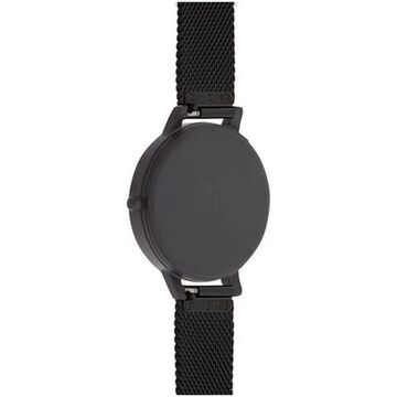 Olivia Burton Quartz Analog Black Dial Stainless Steel Strap Watch for Women