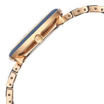 Fastrack Oceanyx - Ceramic Quartz Analog Blue Dial Two Toned Strap Watch For Girls
