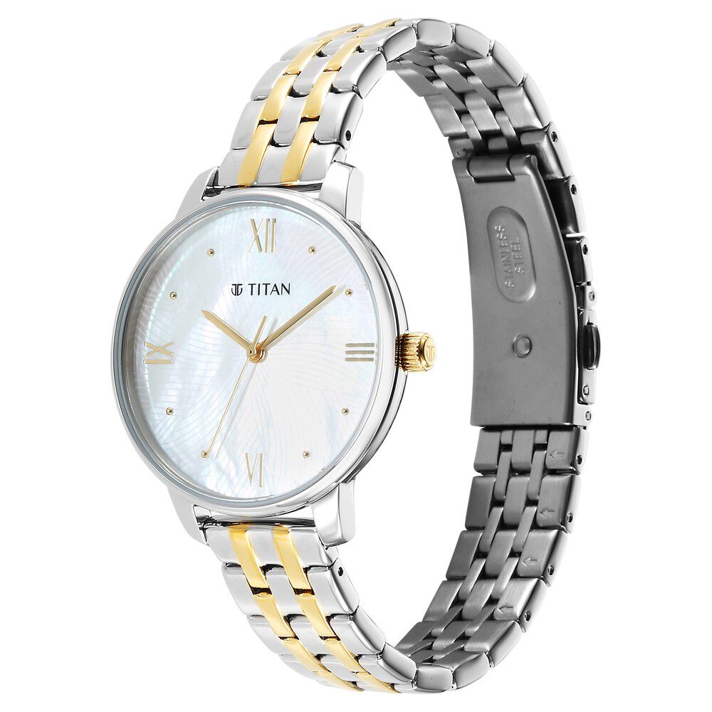 Buy Online Titan Purple Style Up Quartz Analog Mother Of Pearl