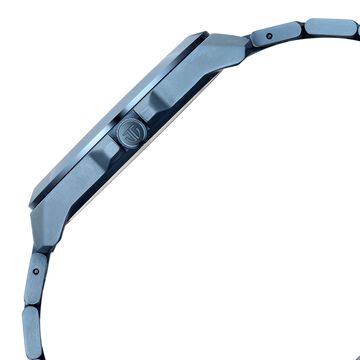 Titan Classique Titanium Sapphire  Multifunction Blue Dial Blue Titanium Strap Watch For Men