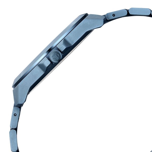 Titan Classique Titanium Sapphire  Multifunction Blue Dial Blue Titanium Strap Watch For Men - image number 4