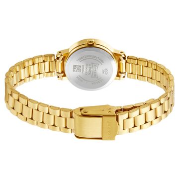 Sonata Essentials White Dial Women Watch With Stainless Steel Strap
