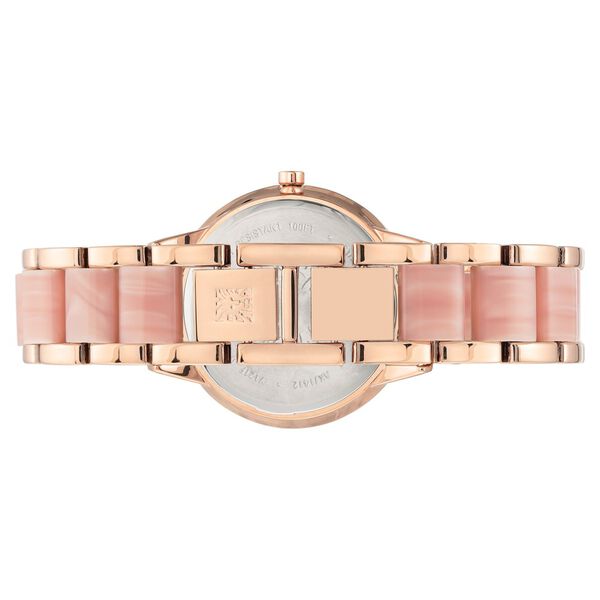 Anne Klein Quartz Analog Pink Dial Plastic Strap Watch For Women - image number 2