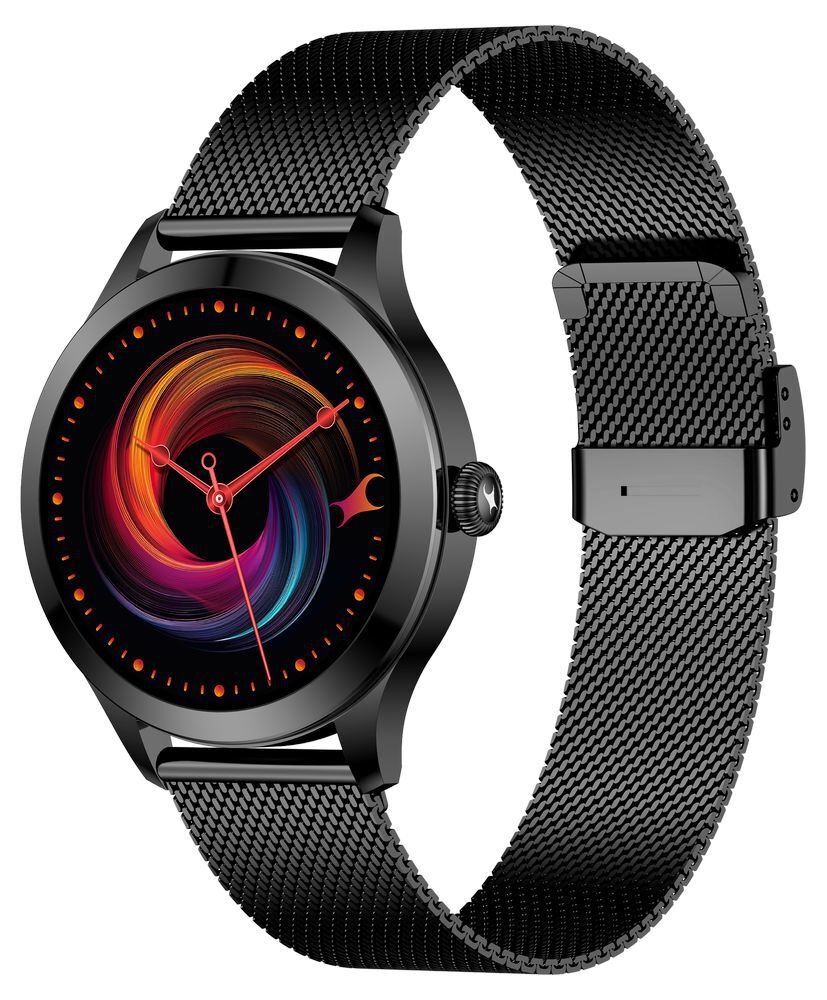 Buy Online Fastrack Noir Pro Womens Smartwatch with 3.0 cm Super AMOLED Display 390x390 Resolution 68042nm01 Titan
