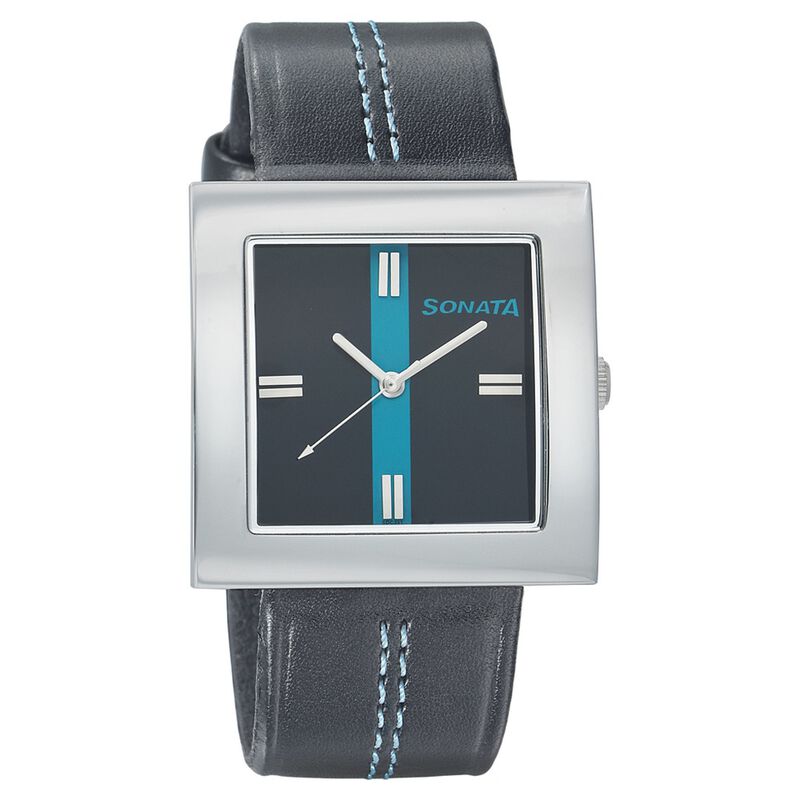 Sonata Quartz Analog White Dial Strap Watch for Men
