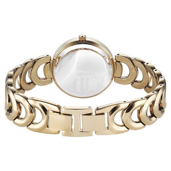 Vyb Successor By Fastrack Quartz Analog Green Dial Golden Metal Strap Watch For Girls - image number 5