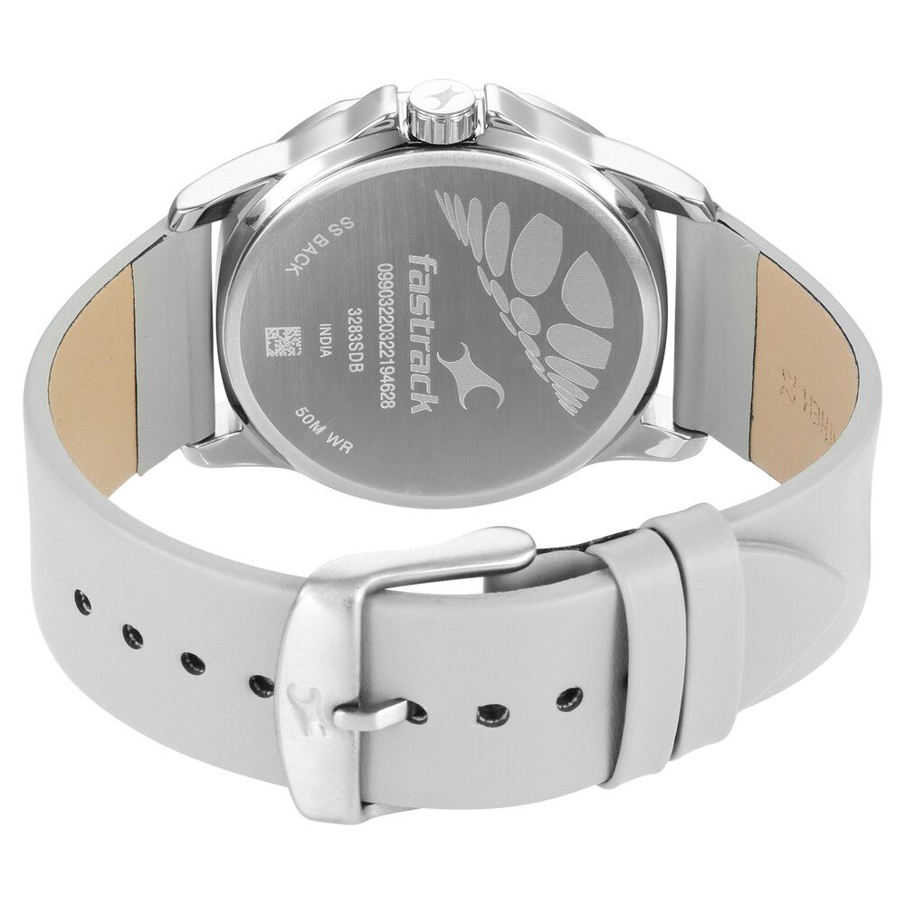 Fastrack ss back 50m wr watch price shop