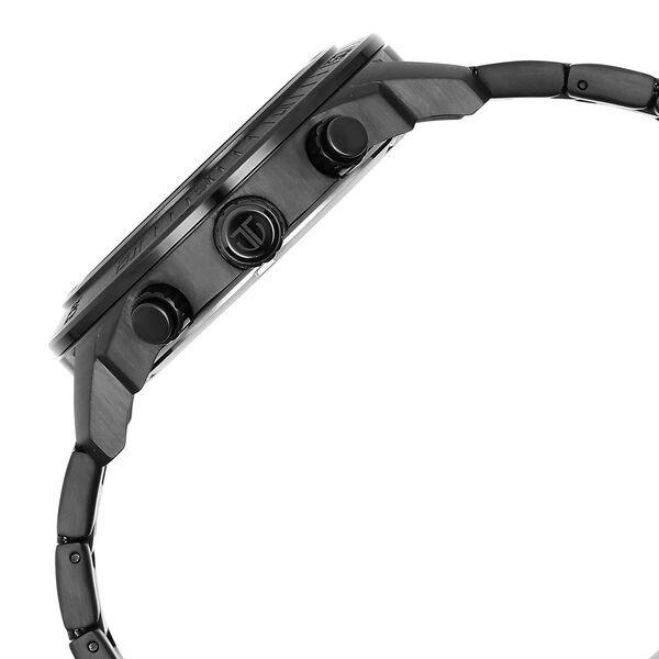 Titan Octane Classic Sporty Quartz Chronograph Black Dial Stainless Steel Strap watch for Men - image number 3