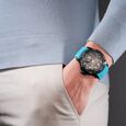 Police Quartz Analog Grey Dial Blue Silicone Strap Watch For Men - image number 4