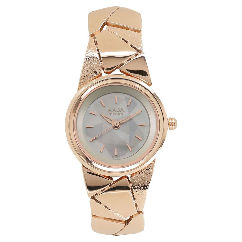 Titan Raga Espana Mother of Pearl Dial Women Watch With Metal Strap