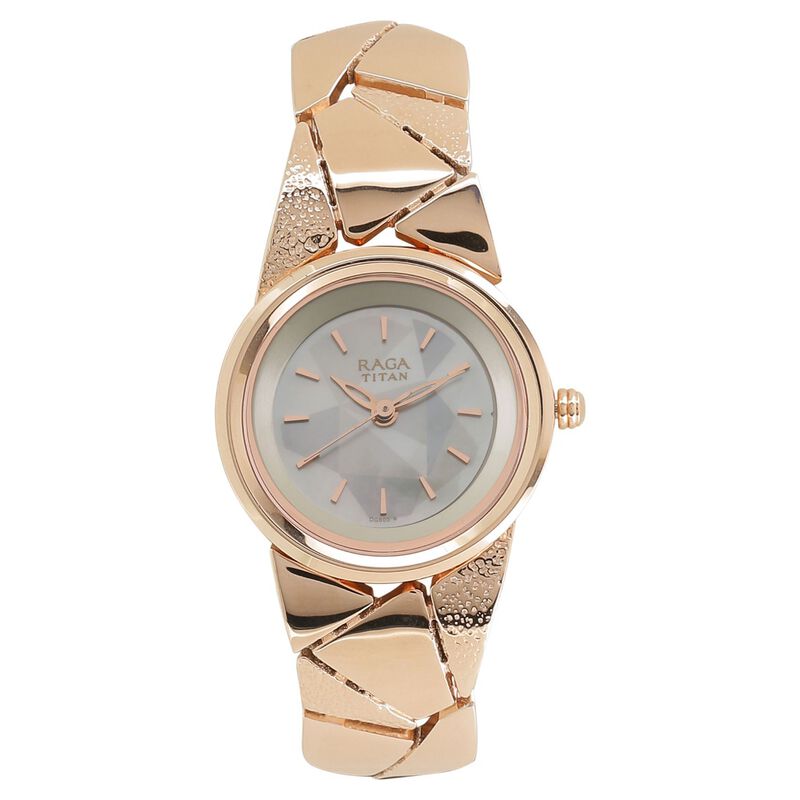 Titan Raga Espana Mother of Pearl Dial Women Watch With Metal Strap - image number 0