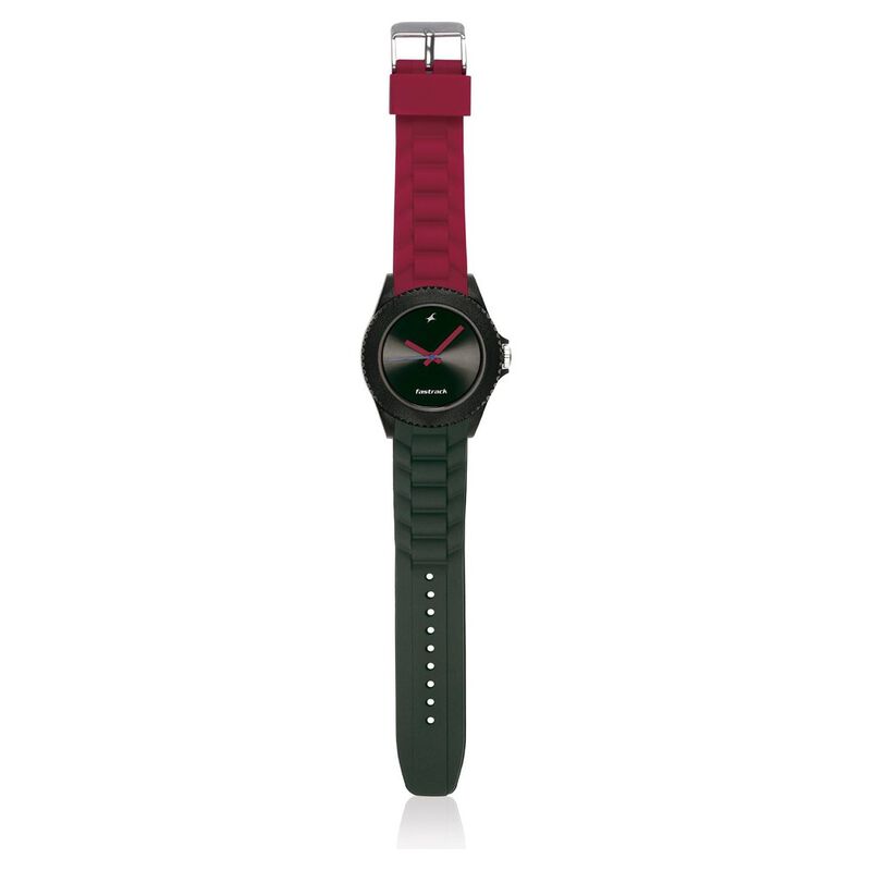 Fastrack Quartz Analog Black Dial Plastic Strap Watch for Girls