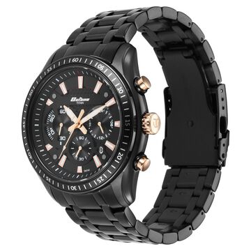 Octane Black Dial Chronograph Watch for Men