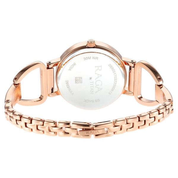 Titan Rose Gold Dial Quartz Analog with Date Watch for Women - image number 4