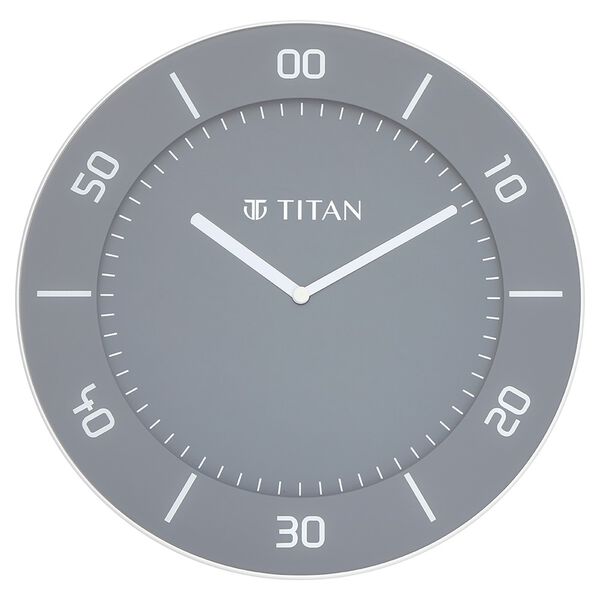 Titan Grey Slim Wall Clock - 30 cm x 30 cm (Medium) - image number 0