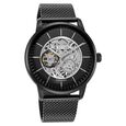 Titan Skeletal Automatic Black Dial Black Stainless Steel Strap Watch for Men - image number 1