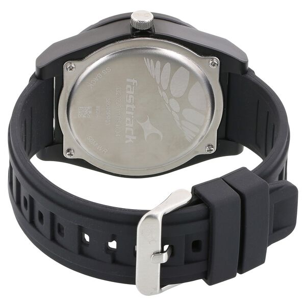 Fastrack Trendies Quartz Analog Green Dial Silicone Strap Watch for Guys - image number 3