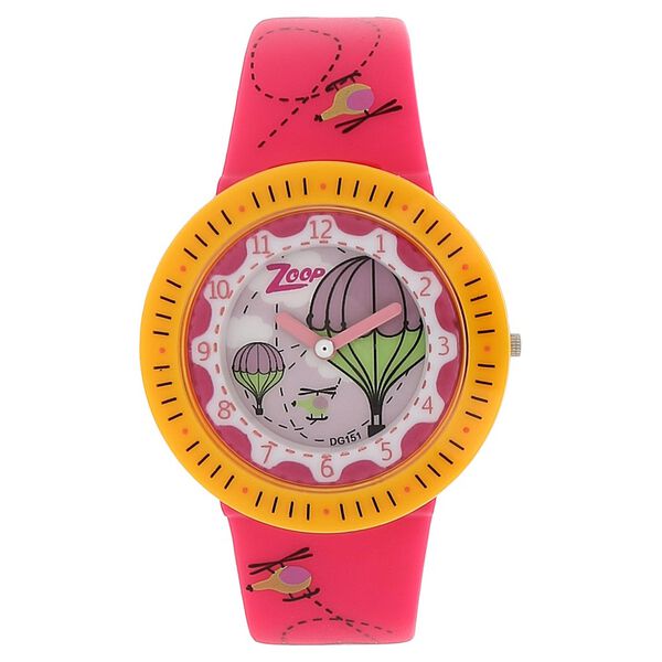 Zoop By Titan Quartz Analog Green Dial PU Strap Watch for Kids - image number 0