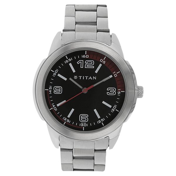 Titan Black Dial Analog Stainless Steel Strap watch for Men - image number 0