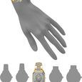 Anne Klein Quartz Analog Grey Dial Golden Plastic Strap Watch For Women - image number 3