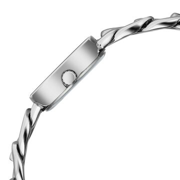 Vyb Starlet By Fastrack Quartz Analog Silver Dial Silver Metal Strap Watch For Girls