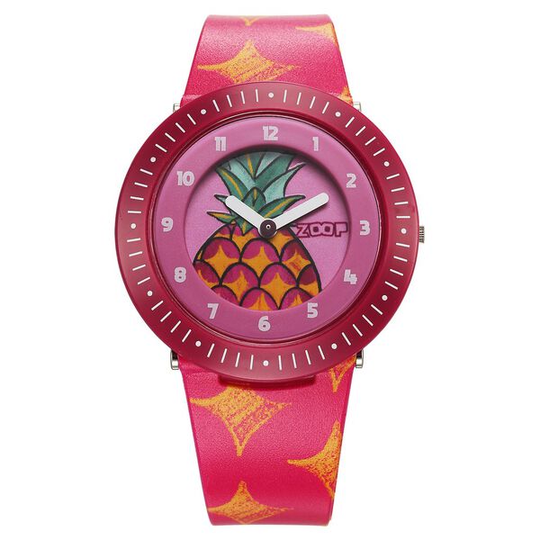 Zoop By Titan Fruit Story Quartz Analog Pink Dial Plastic Strap Watch For Kids - image number 0